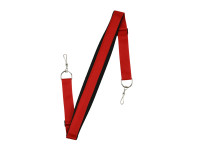 Sond Correia almofadada p/bombo Preto e Vermelho Sond Correia almofadada p/bombo Preto e Vermelho